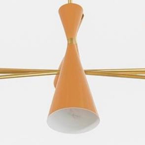 Lámpara de Techo Colgante Moderna Estilo Sputnik de Mediados de Siglo, Hierro Retro, LED Regulable, Alto CRI 95, 2 Años de Garantía, Iluminación para el Hogar - Product Image 5