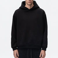 Sweat-shirts longs vierges de haute qualité, coupe ample, avec logo personnalisé en relief pour hommes, style streetwear vintage