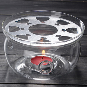 Portacandele in Vetro Altamente Trasparente, Set Base in Cristallo per Riscaldamento di Tè/Caffè/Latte a Risparmio Energetico - Product Image 3