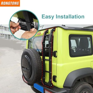 Phụ Kiện Xe Hơi Hợp Kim Nhôm Phía Sau Thang Xe Phía Sau Cửa Sau Cổng Sau Thang Cho Suzuki <span class=keywords><strong>Jimny</strong></span> Jb74 2019 + - Product Image 3