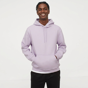 Sweat-shirts à capuche décontractés pour hommes en molleton polyester/coton avec logo frontal, coupe régulière, séchage rapide, respirants, pour l'hiver, vente en gros - Product Image 1