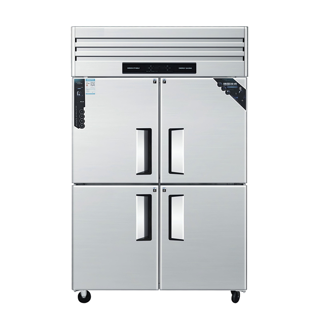 Energy Star Certified Four Door Fridge Freezer Combo No Frost Single-Temperature Refrigeration Equipment Spacious Compartments