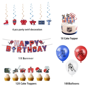 ชุดตกแต่งเค้กและลูกโป่งธีมเพื่อน<span class=keywords><strong>ส</strong></span>ุดเจ๋ง ดีไซน์ใหม่<span class=keywords><strong>ส</strong></span>ไตล์ H <span class=keywords><strong>ส</strong></span>ำหรับงานเลี้ยงวันเกิด  ของเล่นกีฬาฮอกกี้น้ำแข็ง - Product Image 2