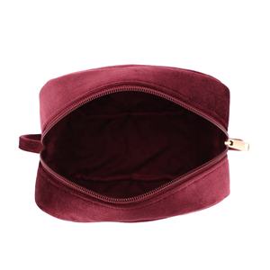 Directo <span class=keywords><strong>de</strong></span> fábrica, promocional, gran capacidad, portátil, <span class=keywords><strong>de</strong></span> viaje, terciopelo, neceser, lavado <span class=keywords><strong>de</strong></span> piel, bolsas para asustar, logotipo personalizado con asa - Product Image 6