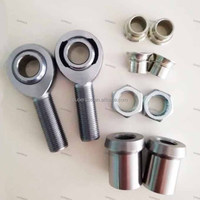 Adaptor Bantalan Sambungan Heim Rod End Baja dan Set Mur Pengunci 1/2, 3/8-24, 5/8-18, 3/4-16, 1 1/4 untuk Sasis Mobil Balap Sprint