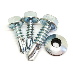 สกรูหัวหกเหลี่ยมเจาะยึดเองได้ ทำจากสแตนเลส พร้อมแหวนยาง - Product Image 4
