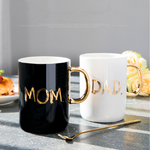 Tasse à café personnalisée, de luxe, en céramique, pour la journée des pères, idée cadeaux pour maman et papa - Product Image 4