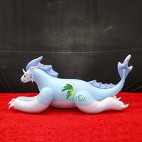 Nouveau dragon gonflable bleu ciel Hongyi, jouet animal gonflable en PVC personnalisé et mignon