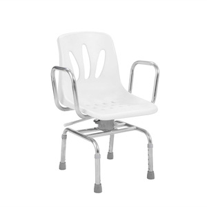 Chaise de douche avec accoudoirs et dossier YK-791S en acier thermolaqué pour la sécurité dans la salle de bain - Product Image 4