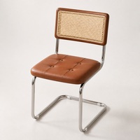 Chaise de salle à manger Wassily en métal, style médiéval, moderne et minimaliste, luxe léger, pour restaurant, salon, hôtel, chaise de bureau