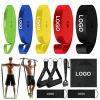Bandas de Resistencia de TPE Coloridas Más Vendidas para Flexiones, Correr, Sprints, Entrenamiento de Fuerza, Personalizables