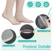 Coussinets et disques en gel unisexe pour cheville, conçus pour les bottes de patinage, offrant une protection confortable et respirante avec une taille de 2.48 pouces