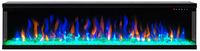 Cheminée électrique décorative 3D à flamme artificielle 42''50''60''72'' avec lumière LED moderne