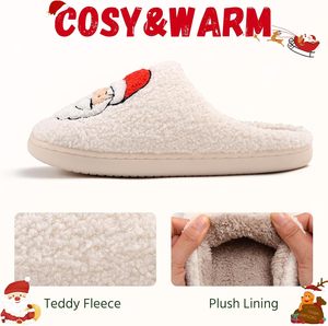 Alfombra de Felpa Cálida para Otoño e Invierno, para Hombre y Mujer, con Diseño de Hombre de Jengibre, Árbol de Navidad, Papá Noel, Alce y Reno, de Tela de Algodón y Forro Polar - Product Image 2