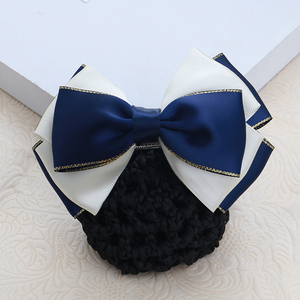Pinza de Pelo Profesional para Mujer, Venta al por Mayor, Lazo Grande, Red, Accesorios para el Cabello para Bancos, Hoteles, Hospitales, Enfermeras - Product Image 3