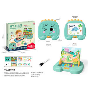 Juguetes educativos para niños, almohadilla de escritura multifuncional 3 en 1, rompecabezas magnético, tablero de dibujo - Product Image 5