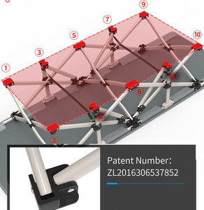 Letto Singolo Pieghevole <span class=keywords><strong>Salvaspazio</strong></span> con Telaio in Metallo, Durevole per Ufficio e Campeggio, con Cuscino - Product Image 4