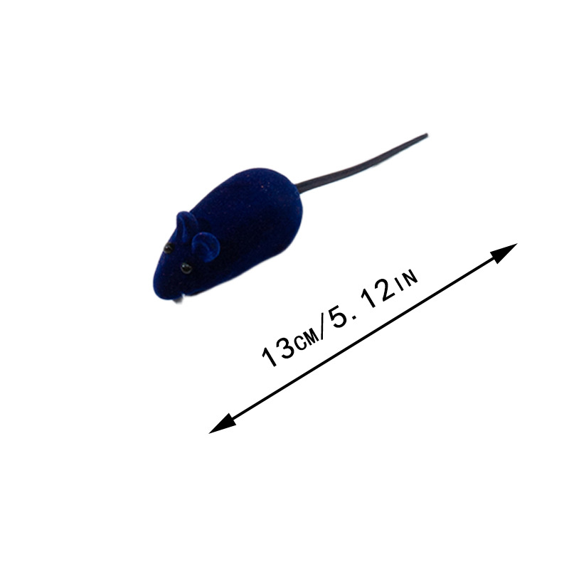 Souris en vinyle bleu