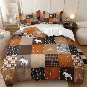 Estilo bohemio elefante abstracto 3D impresión Digital juego <span class=keywords><strong>de</strong></span> cama moda Simple dormitorio funda nórdica conjunto - Product Image 3