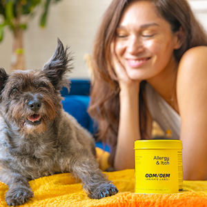 Friandises molles pour soulager les démangeaisons allergiques chez le <span class=keywords><strong>chien</strong></span>, OEM/ODM - Probiotiques, huile de saumon pour la santé de la peau, soutien immunitaire, soins de santé - Product Image 5