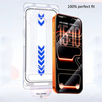 Lot de 2 protections d'écran anti-poussière à installation facile pour iPhone 18 17 Pro Max 16 Plus 16e 15 14 13 12 17 Air en verre trempé