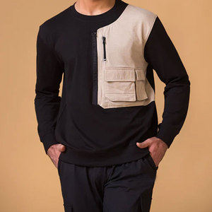 ผู้ผลิต OEM ชุดเซ็ตเสื้อสเวตเชิ้ตและกางเกงขายาวผ้าฝ้าย 100% สีพื้น สไตล์ลำลองเข้ารูปสำหรับผู้ชาย รุ่นใหม่ล่าสุด แฟชั่นชุดวอร์ม - Product Image 4