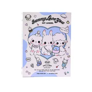 Custom Sea Salt Milk Rabbit A7 Notebook Hand-painted high appearance level portable cute notebook