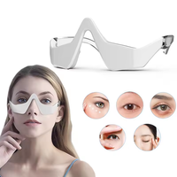 Appareil de thérapie par la lumière rouge sous les yeux en gros masseur de soins oculaires à micro-courant élimine les poches de rides