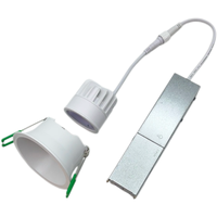 Plafonnier 3CCT IP44 90mm Durable 7W COB LED MR16 Spot Modulaire avec Boîtier J-Box