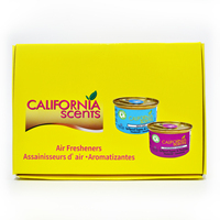Désodorisant Voiture Bois Massif Haute Qualité Parfum Longue Durée Cerise Givrée California en Boîte
