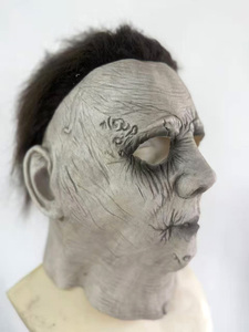 Michael myers Mặt nạ trang phục đáng sợ cosplay Latex đầy đủ mặt nạ bên Halloween Masquerade một kích thước phù hợp với tất cả các cổ điển Halloween - Product Image 3