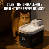Fontaine à eau intelligente pour animaux de compagnie, best-seller, avec capteur sans fil, protection contre la brûlure à sec, pour les foyers multi-animaux