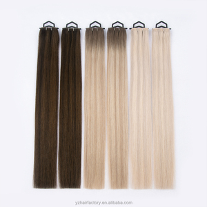 Injection Tape Hole Weft Raw Unprocessed <b>Russian</b> Hair Double Weft Invisible Tape in Extensions Skin Hole Weft - Product Image 3