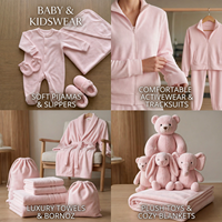 Kain Velour Rajut Organik Berkualitas Tinggi 240gsm Warna Pink Lembut 100% Katun Velvet Tekstil Massal Buatan Turki