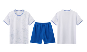 Nouvel ensemble d'uniformes de football à manches courtes, multicolores et personnalisables, avec nom d'équipe, pour l'entraînement sportif. - Product Image 6