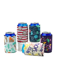 YS YS-077 Promotionnel 12 oz Couleur Unie Néoprène Isotherme Imperméable Refroidisseur de Canettes Motif Pied-de-Poule Pliable