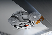 Aspirateur robot premium ROMO P2 avec rouleaux anti-emmêlement, serpillière à air chaud, séchage, contrôle vocal via application, pour sols durs et tapis, filtre HEPA
