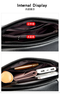 Bolso Bandolera Multibolsillos para Mujer, Bolsos Cruzados Casuales, Bolso Tote Nuevo de Alta Calidad, Bolsos de Hombro de Cuero PU Suave - Product Image 5