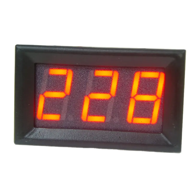 AC Digital Voltmeter 0.56 Inch RED 2 Wire AC70V-500V Home Use Voltage Display DIY