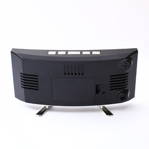 Xuất hiện Thiết kế bàn bảng kỹ thuật số Đồng hồ báo thức với nhiệt độ độ ẩm hiển thị nhà phòng ngủ phòng khách cạnh giường ngủ đồng hồ báo thức - Product Image 3