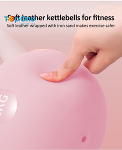 TopOne alta calidad respetuoso con el medio ambiente PVC arena elástico suave Kettlebell Set 2/3/4/5/6/8/10KG Kettle Bell Set - Product Image 3