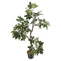 Nouveau design artificiel feuilles plantes artificielles en plastique bonsaï vente d'arbres pour la décoration d'intérieur