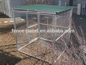 Grand chenil extérieur galvanisé soudé de 10*10 pieds avec toit - Product Image 2