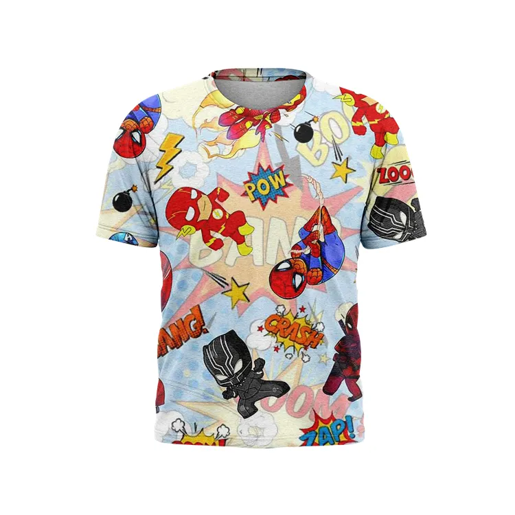 L&J Shoe High Quality Sublimation Blanks All Over Print Tshirts 100% Polyester Custom Sublimation T-shirt