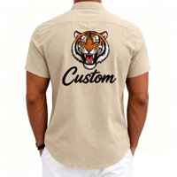 T-shirts vierges 100 % lin de haute qualité pour hommes, personnalisables avec votre logo de marque, décontractés et unisexes, pour impression graphique