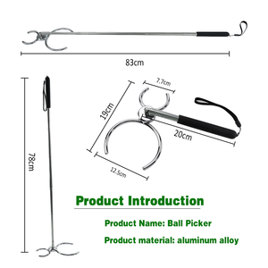स्टेनलेस स्टील बॉस बॉल रिट्रेटेबल 20 - 83 सेमी फोर्क्स रिट्रेटेबल 20 - 83 सेमी कोई मोड़ बॉल लिटर नहीं मोड़ बॉल लिफ्टर - Product Image 5
