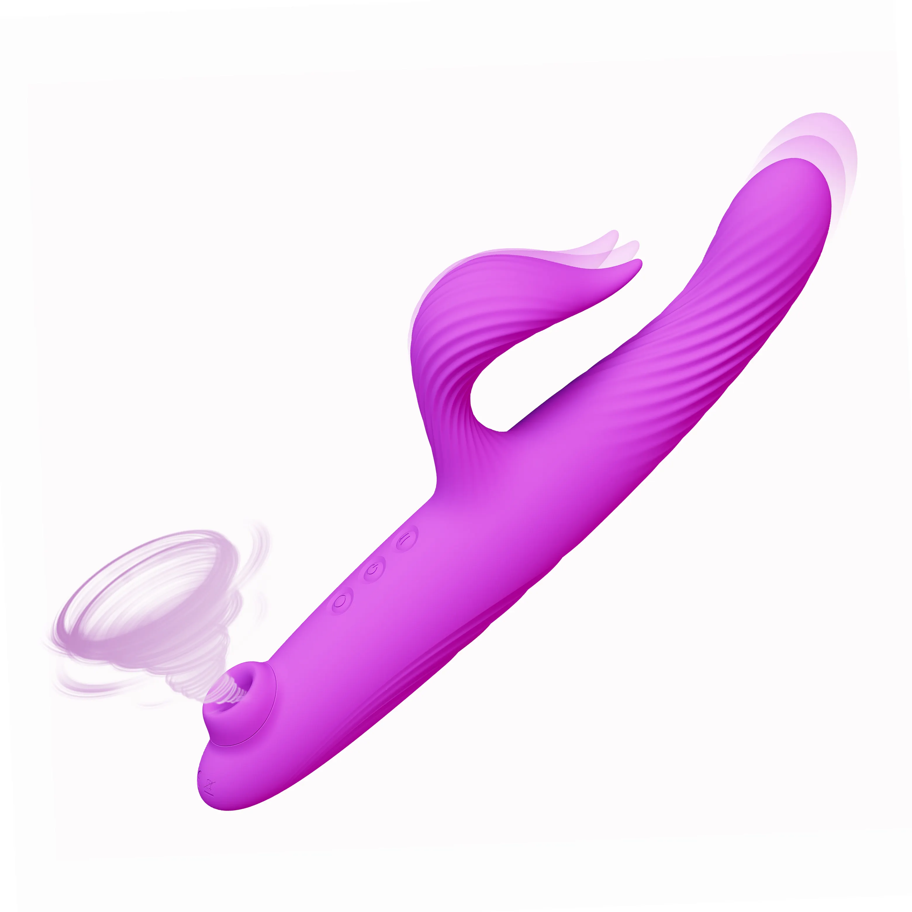 ความแปลกใหม่ G Spot Dildo หัวนม Clitoral ดูดการกระตุ้นนวดของเล่นทางเพศสำหรับผู้หญิง