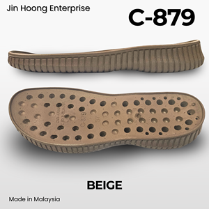 Jin Hoong [C-879] Zapatos de Mujer Beige de PVC Ligeros con Suela Ultraligera, Antideslizante, Resistente al Agua y Diseño Cómodo - Product Image 2