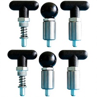 Quick Release Pin T Handle Ball Lock Pin Stainless Steel Pop Pull Pins with Pull Ring Knob Plunger Detent Pins for Fastening
