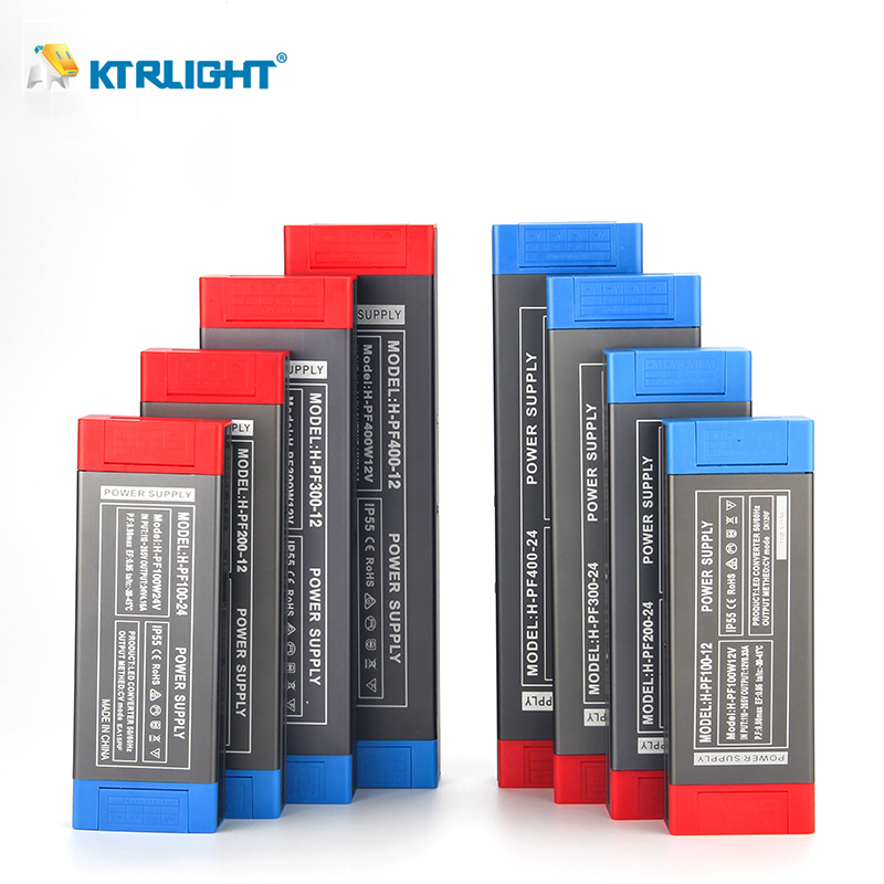 12V24V 100W200W300W400W клей для наполнения, высокого напряжения, с защитой от дождя, источник питания
